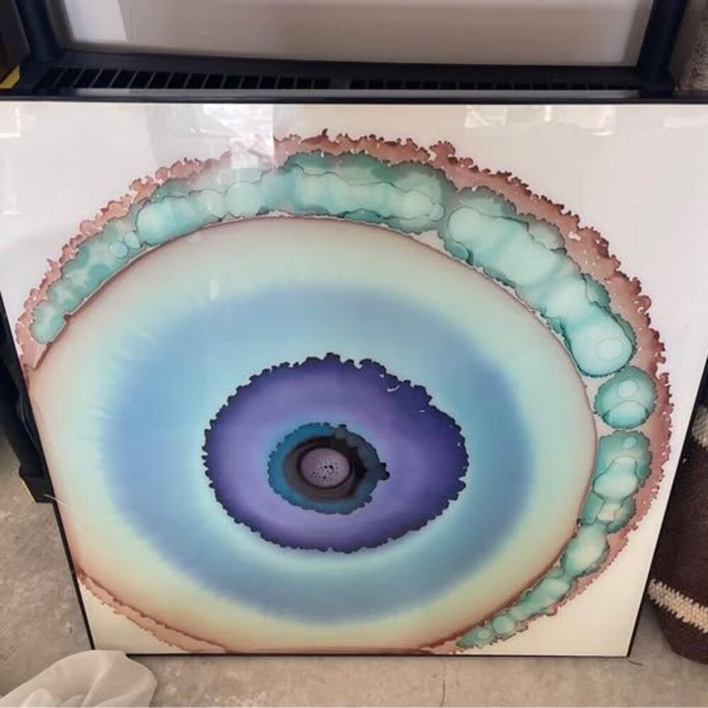 Large Wall Art Teal And White